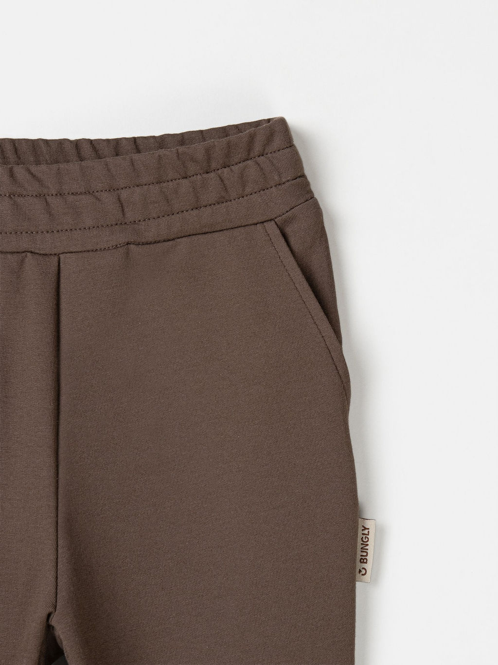 Джоггеры Темный шоколад с карманами утепленные - Bungly фото 4