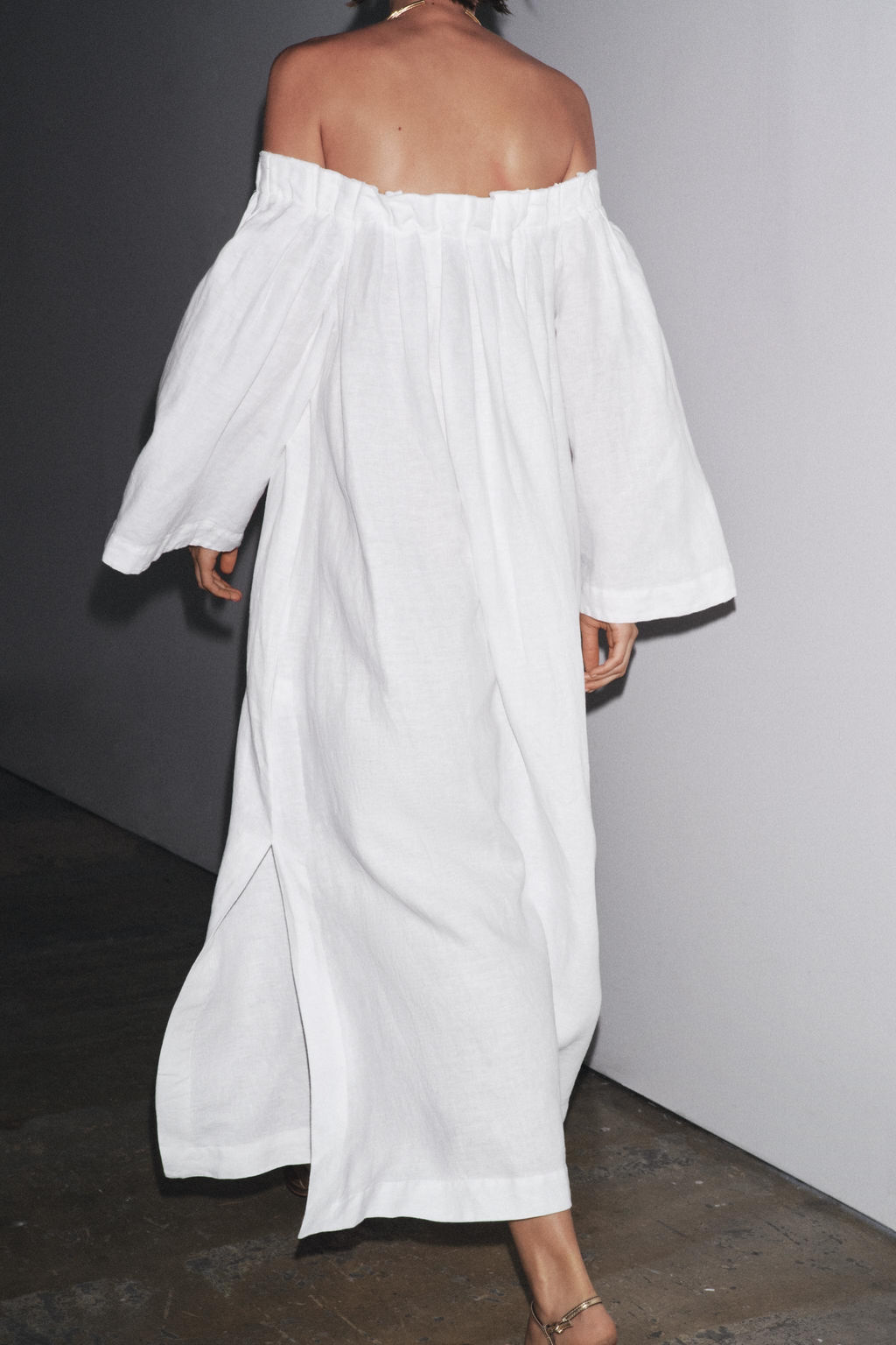 100% LINEN DRESS ZW COLLECTION - Zara фото 10