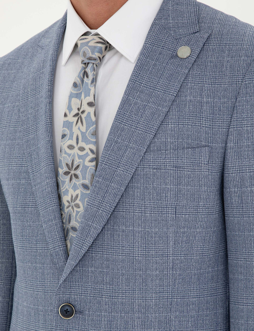 Saks Extra Slim Fit Ekose Tak_m Elbise