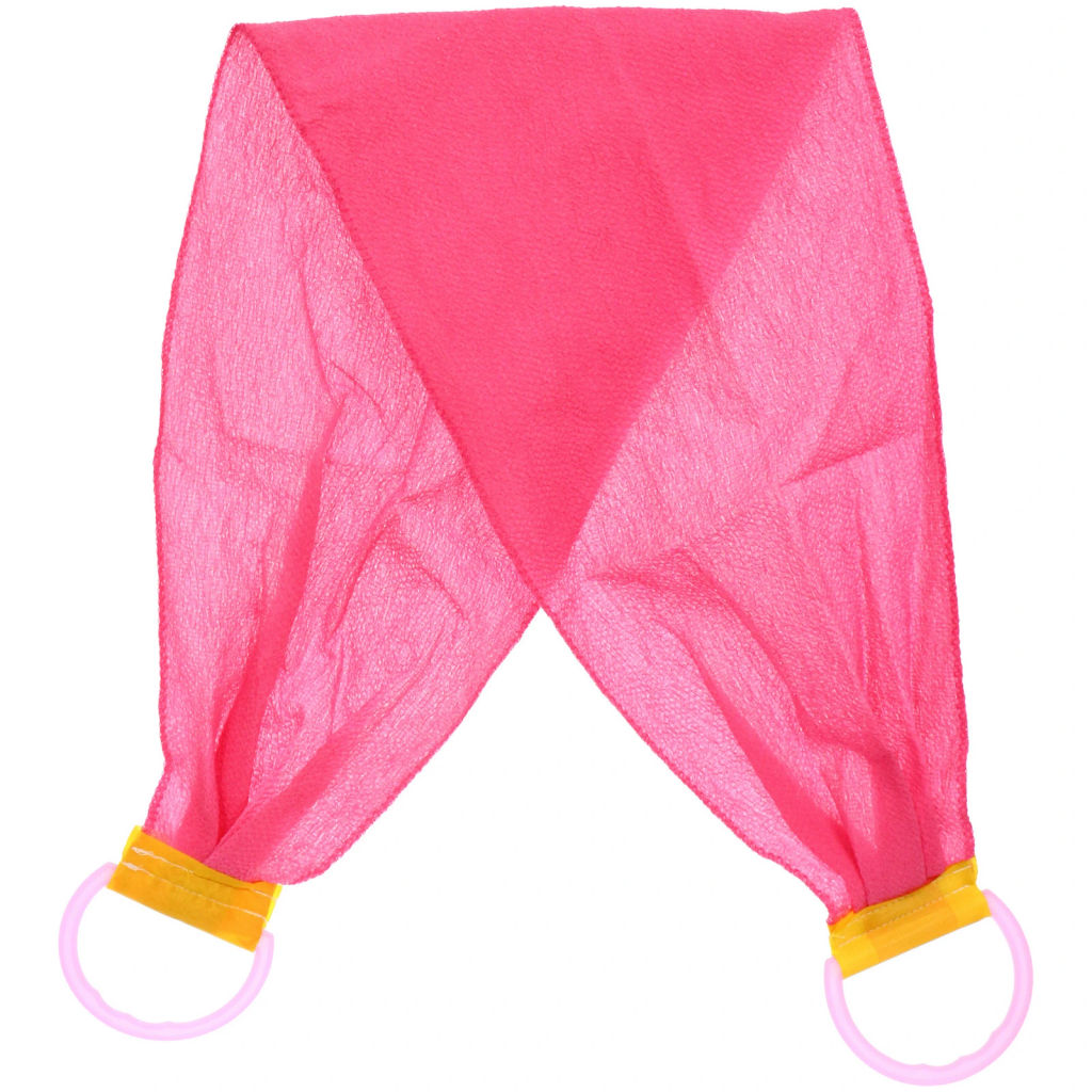 Цена за 3 шт. Мочалка для тела жёсткая "Premium - Rikkotto", цвет фуксия, 20*120см (ZIP пакет)