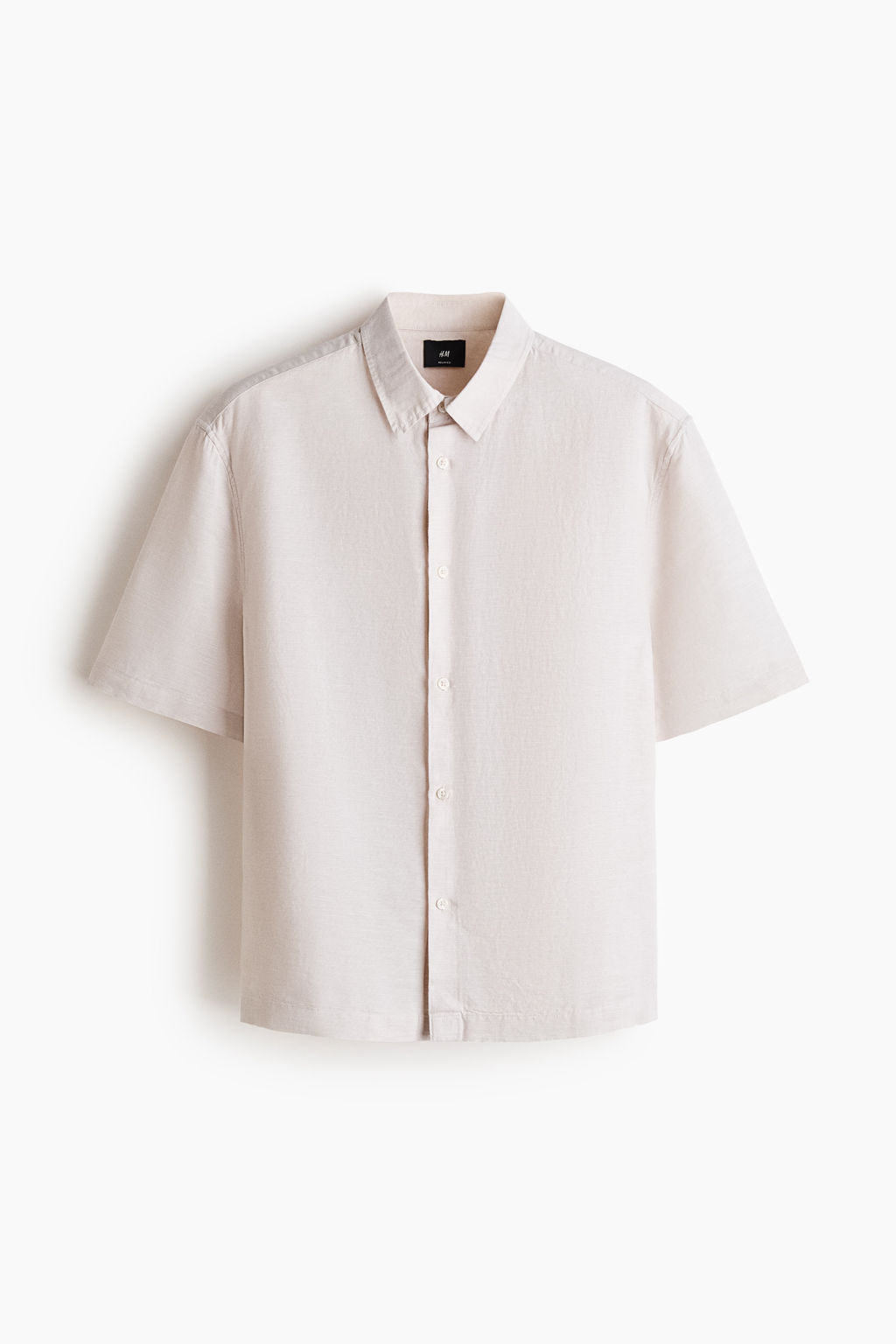 Camisa en mezcla de lino Relaxed Fit - H&m фото 7