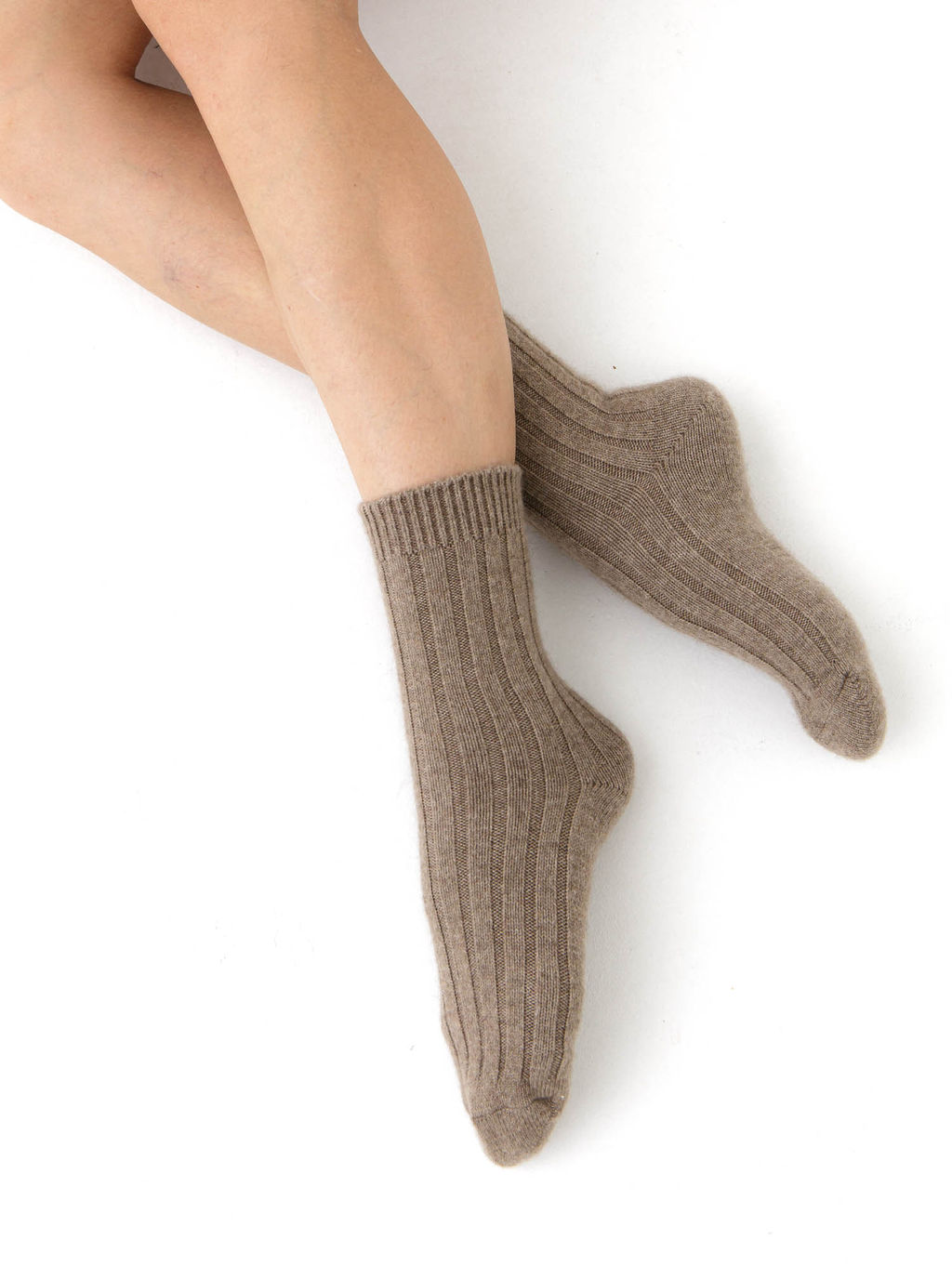 Носки из Монгольского кашемира PL капучино