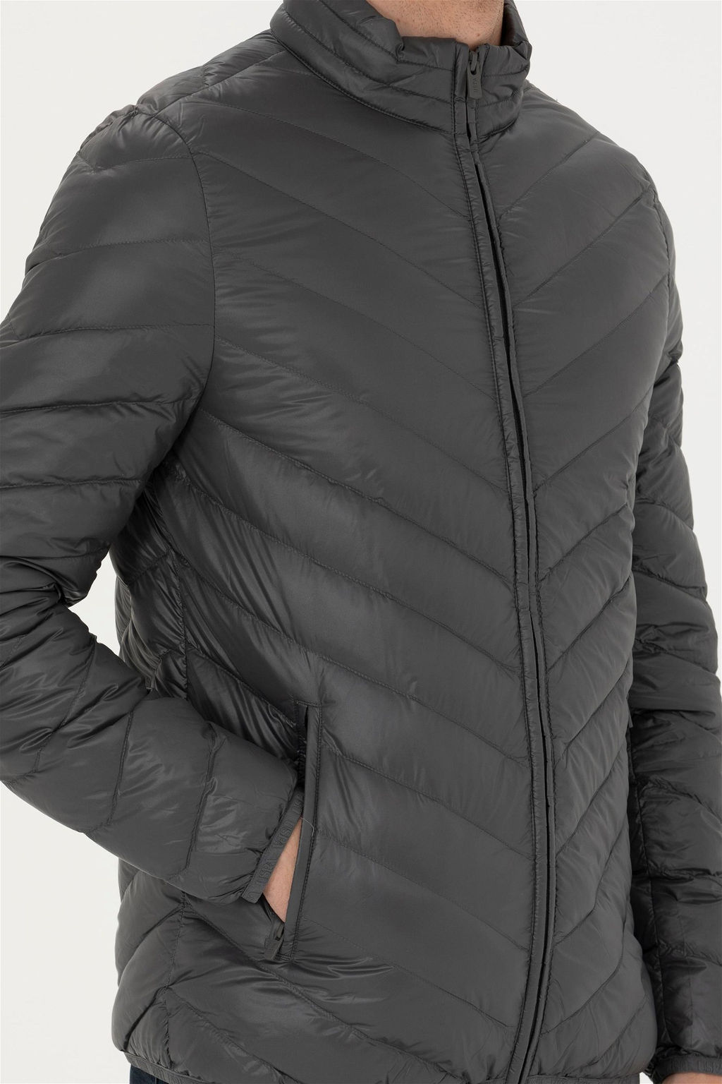 U. S. Polo Assn / Мужское пальто антрацитового цвета - U.s. polo assn фото 13