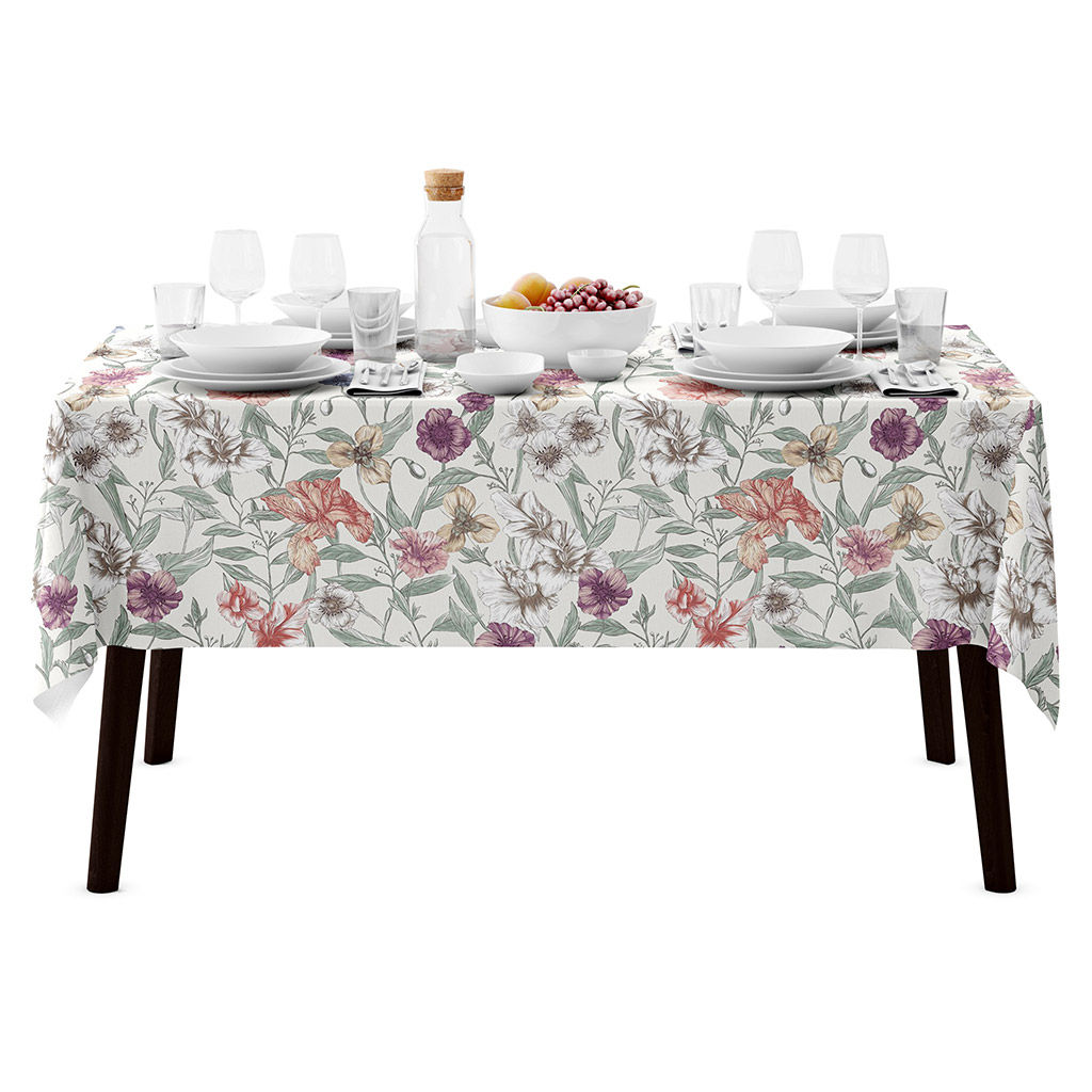 Комплект столовый 7пр Марина Дор/Марина Дор полоса: скатерть 180х150см, салфетка сервировочная 42х42см - 6шт, длина стола до 140см, на 6 персон, хлопок Премиум 186г/м2, Домашняя мода (Россия)  фото 3