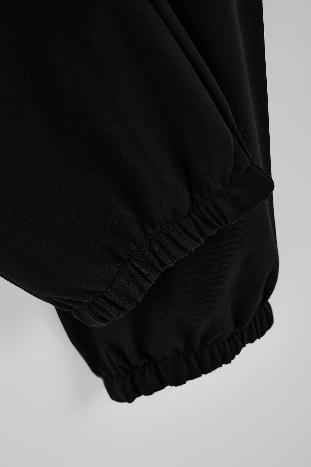 Siyah Buyuk Beden Regular Fit Bask?l? Biyeli Lastik Paca Esofman Alt? TMNSS26AJ00001 - Trendyolmilla фото 3