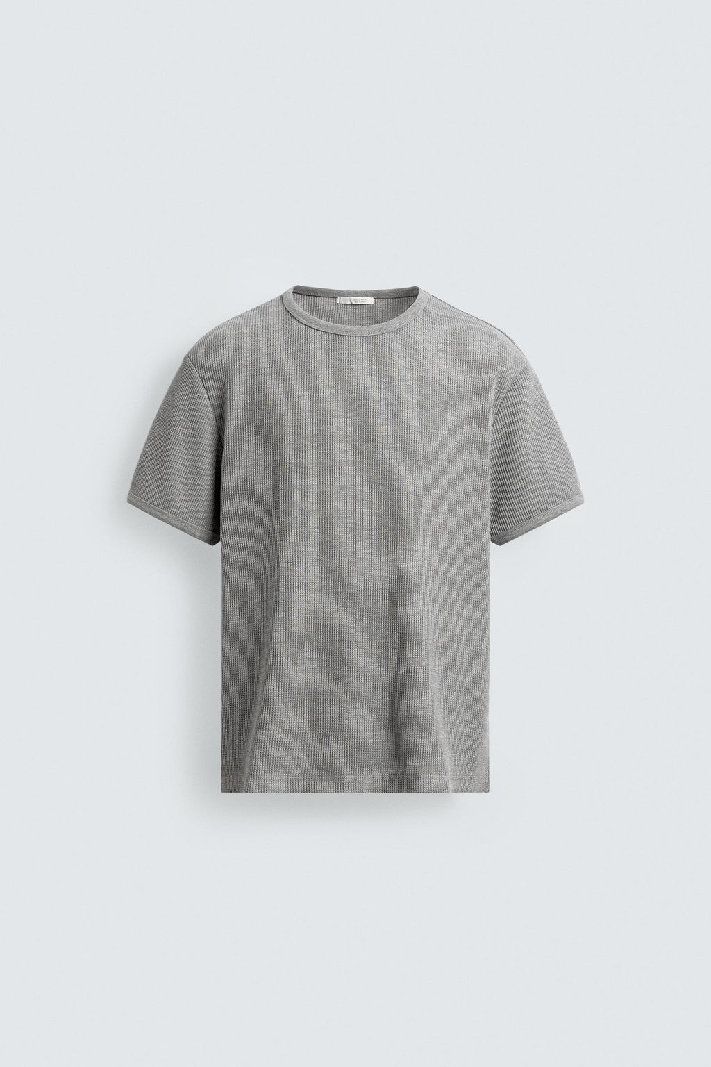 CAMISETA ESTRUCTURA WAFFLE / Gris vigor? - Zara фото 6