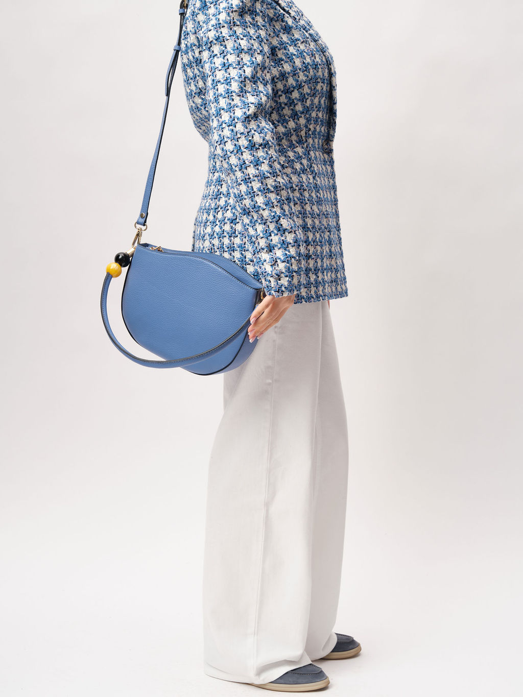 Кожаная сумка Azaro 30659 сиреневый закат