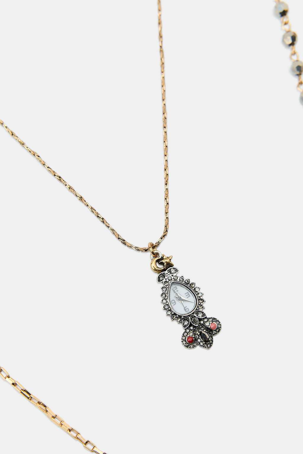 PACK OF 3 WATCH CHARM NECKLACES - Zara фото 3