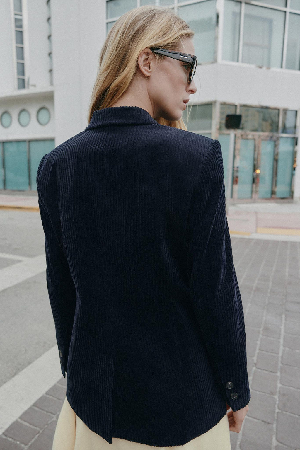 CORDUROY BLAZER WITH SHOULDER PADS - Zara фото 21