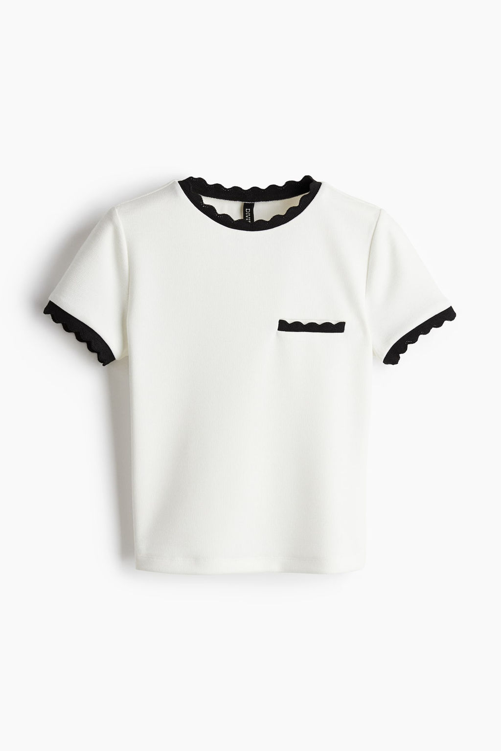 Top de canale con ribetes festoneados - H&m фото 4