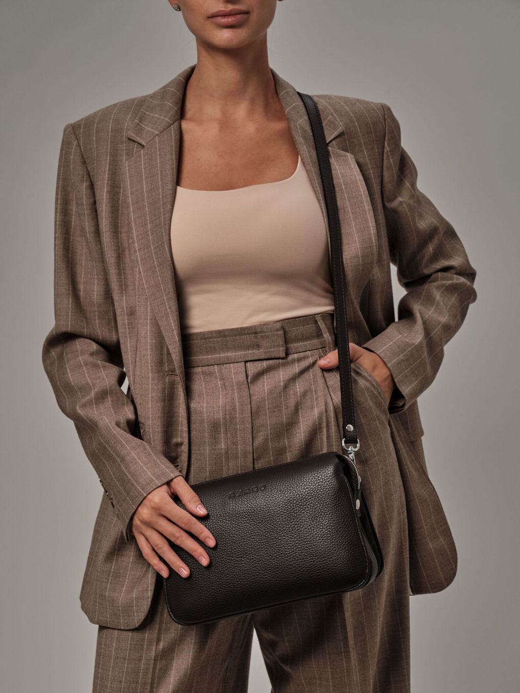 Сумка кожаная Azaro 3013 темно-коричневый