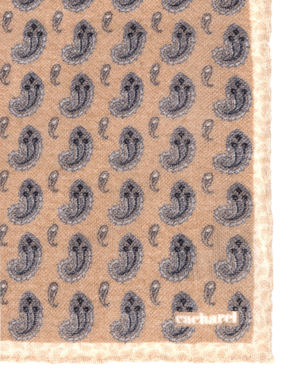 Светло-коричневый шерстяной платок - Cacharel фото 5