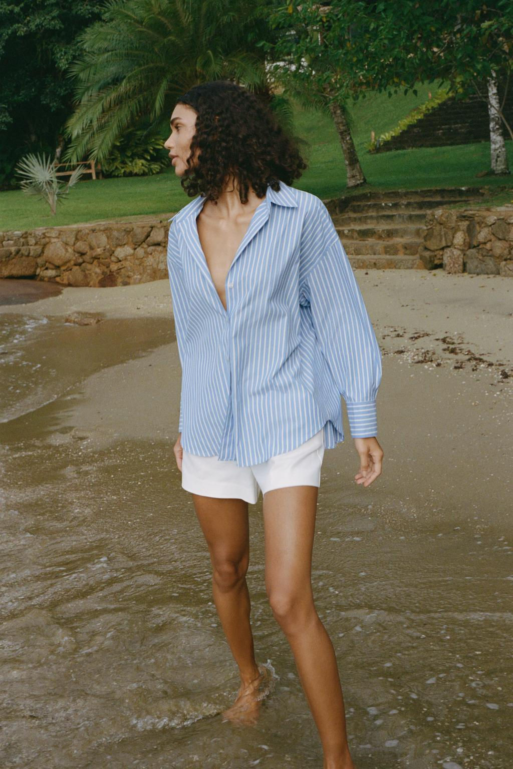 BASIC POPLIN SHIRT - Zara фото 4