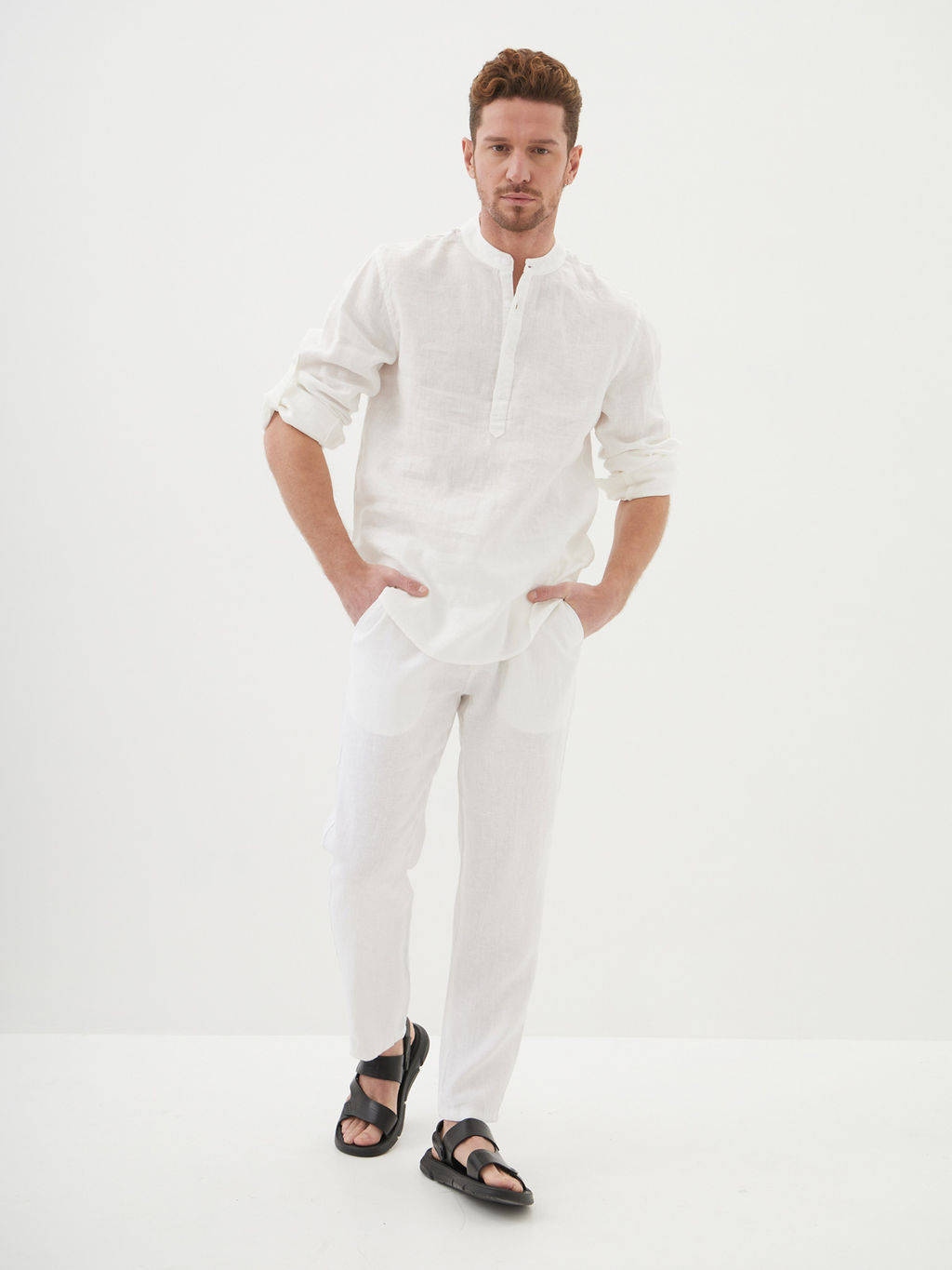 Мужские Льняные Брюки Мом - Mossmore фото 37