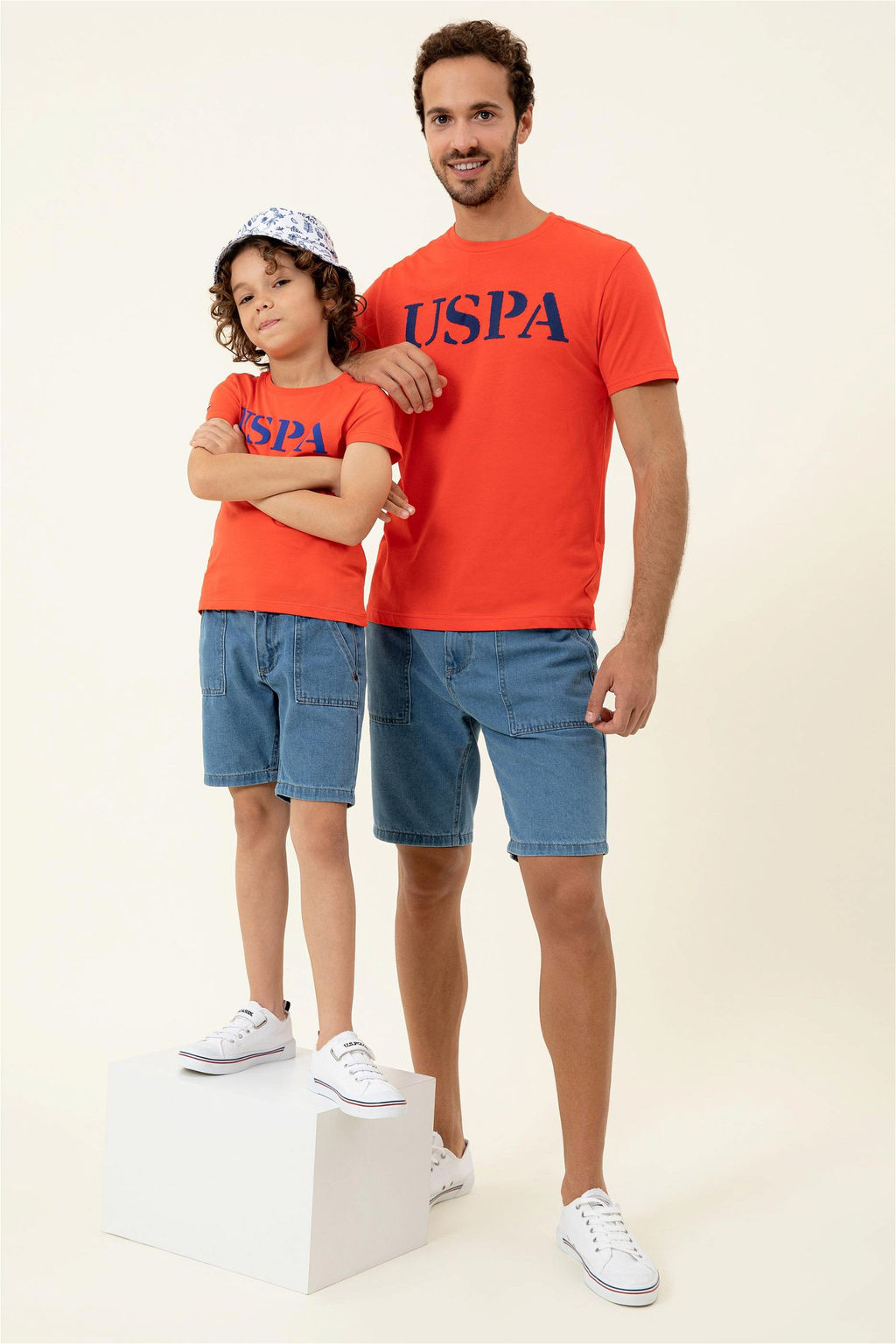 Мужская светло-красная футболка с круглым вырезом Basic - U.s. polo assn фото 8