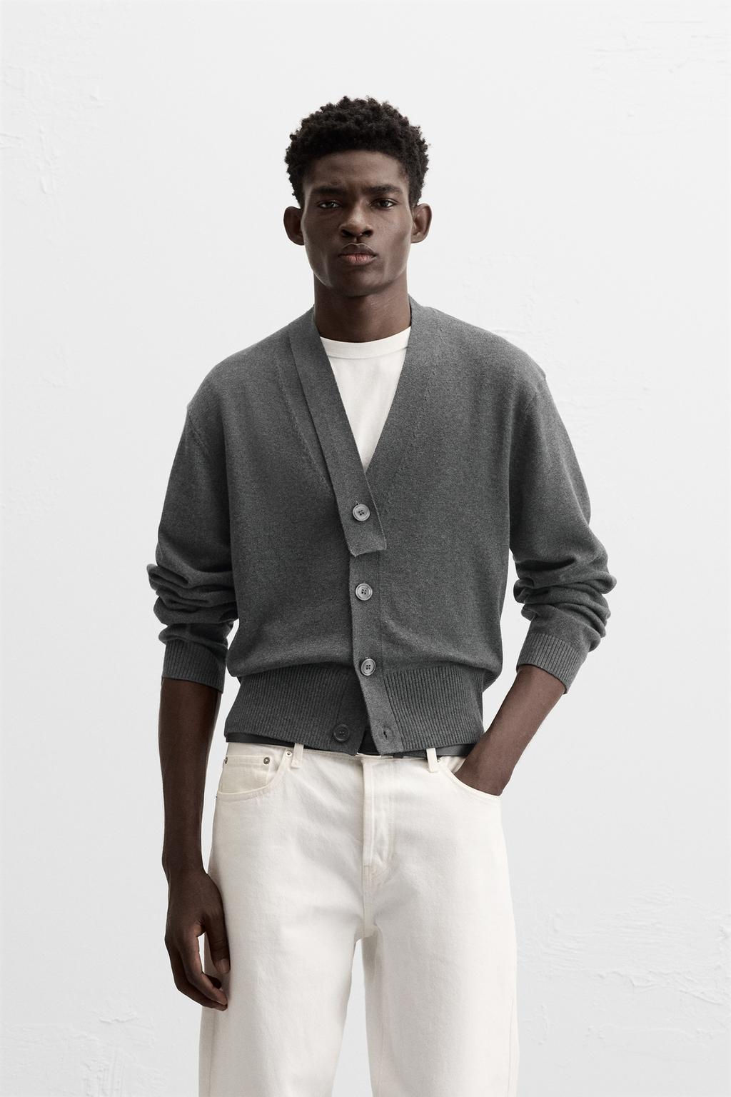 ASYMMETRIC NECKLINE CARDIGAN - Zara фото 2