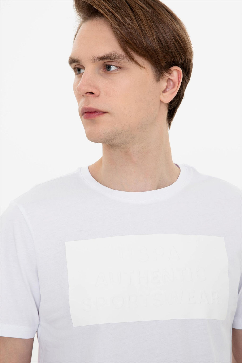 U. S. Polo Assn Мужская белая футболка с круглым вырезом - U.s. polo assn фото 8