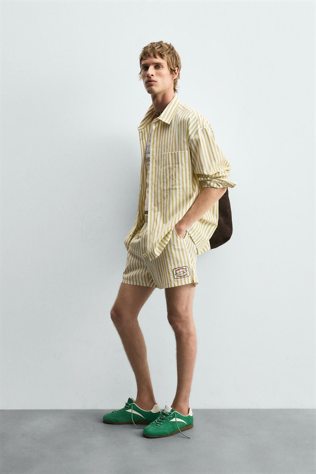 STRIPED SHIRT WITH POCKET - Zara фото 4