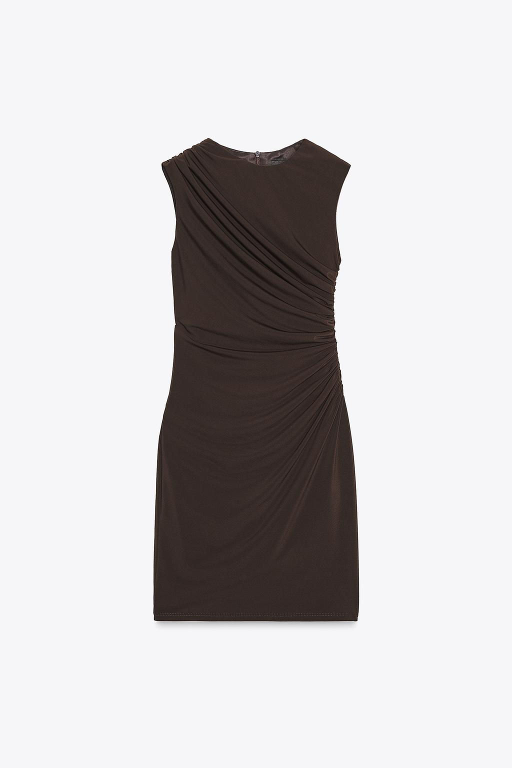 DRAPED SHORT DRESS - Zara фото 6