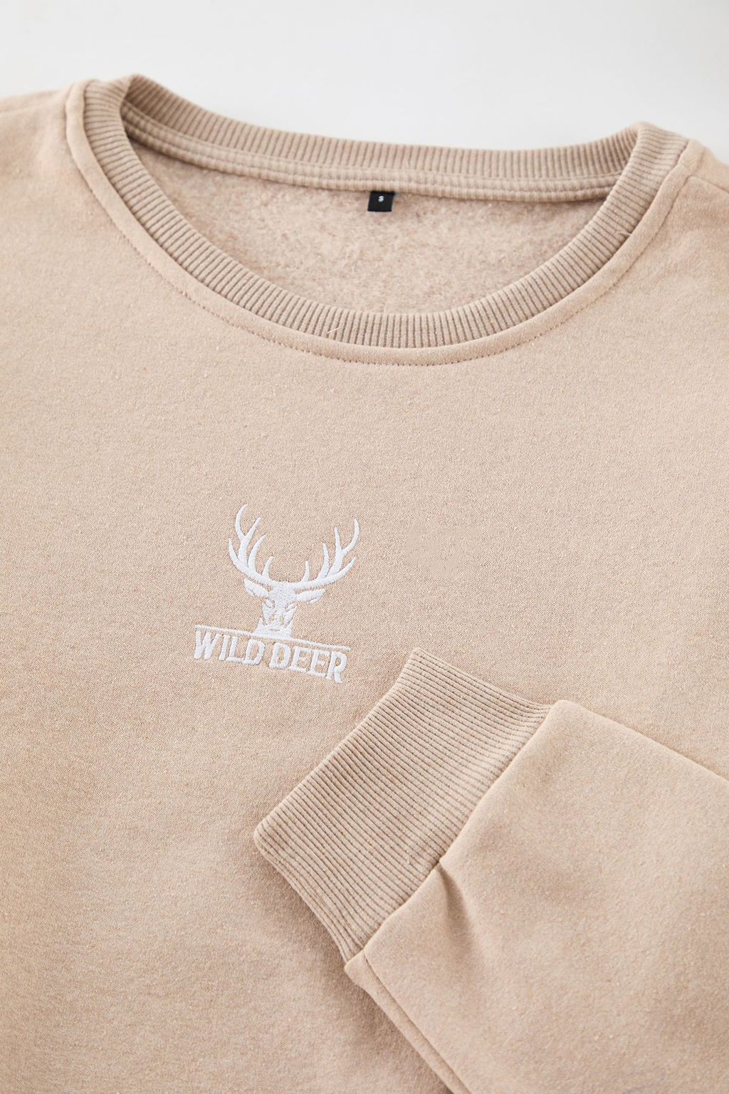 Tas Oversize/Genis Kesim Bisiklet Yaka Uzun Kol Hayvan Nak?sl? Sweatshirt TMNAW24SW00169