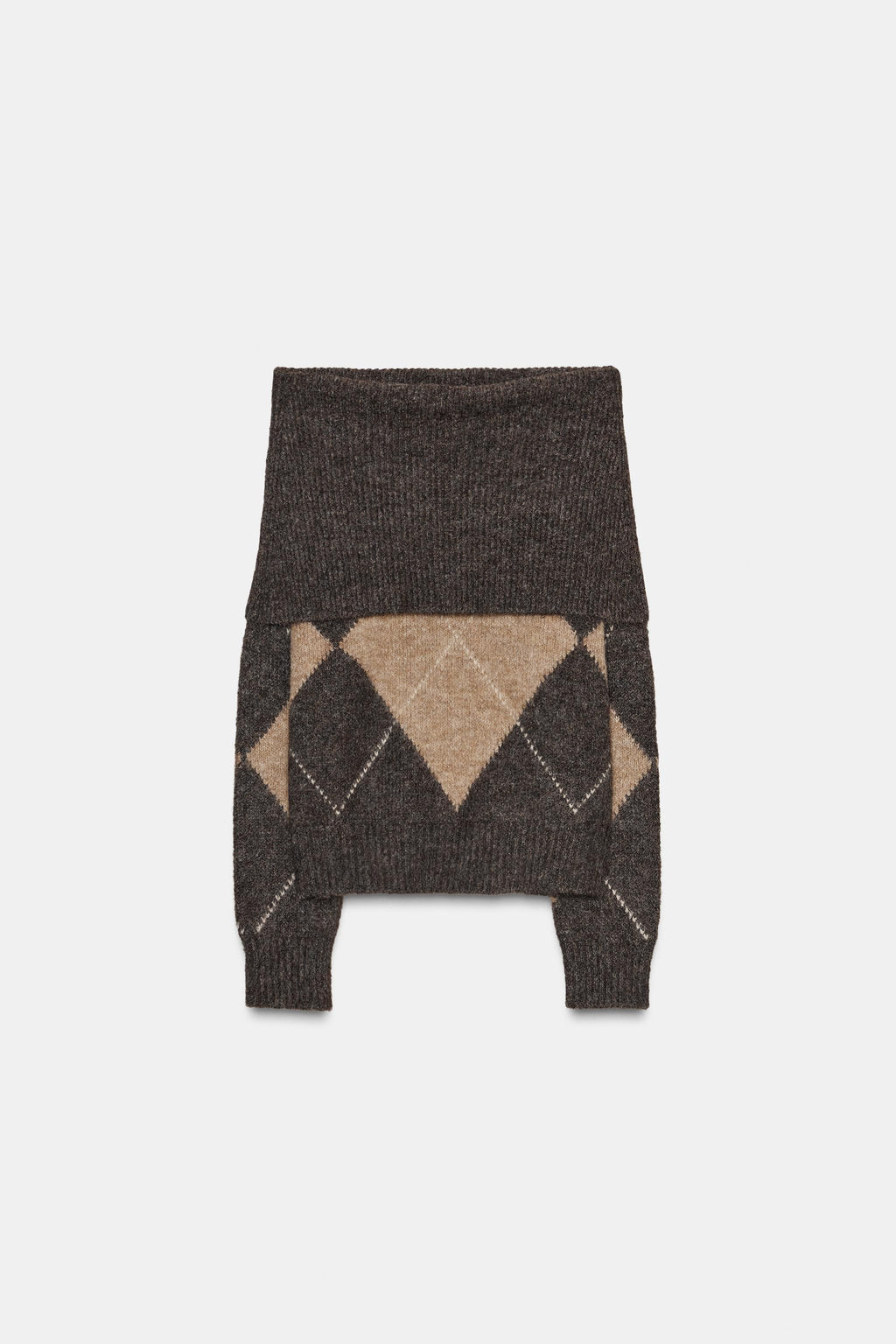 JERSEY PUNTO PALABRA DE HONOR ROMBOS / Gris / Beige