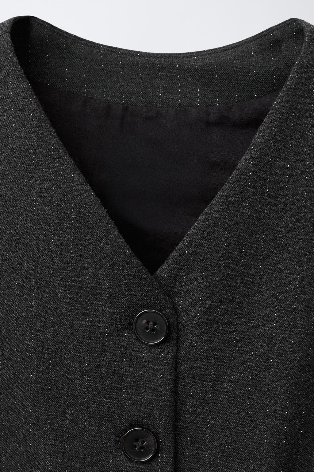 SHINY PINSTRIPE WAISTCOAT - Zara фото 3