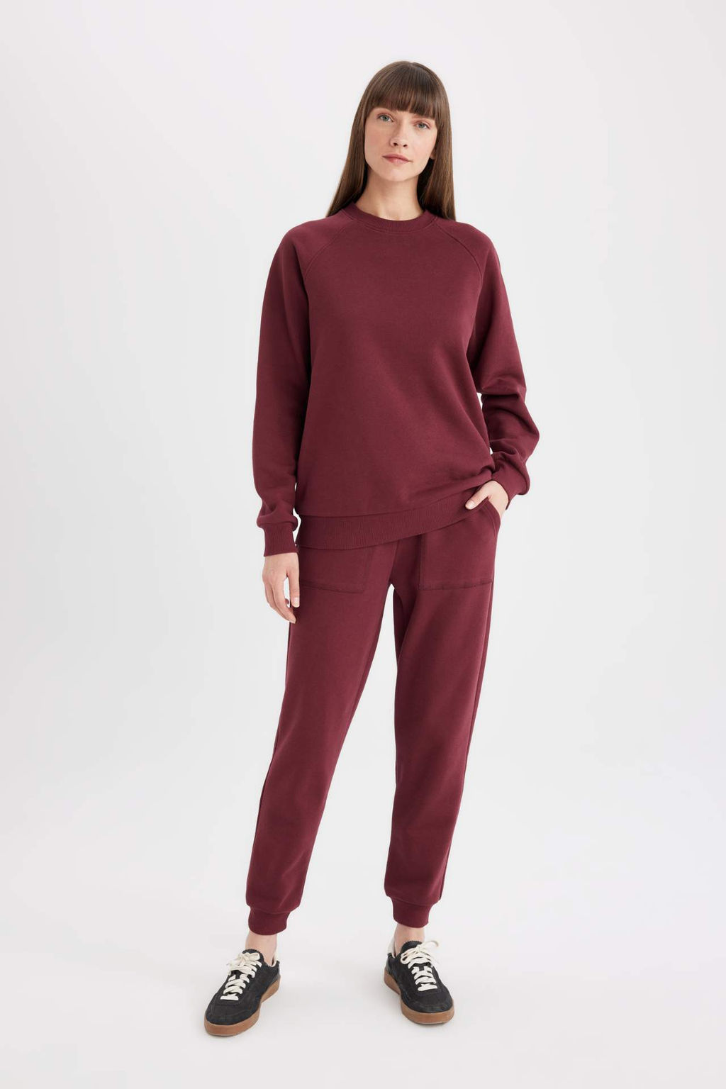 Regular Fit Jogger Esofman Alt? Basic Duz Beli Lastikli Bagc?kl? Cepli - Defacto фото 7