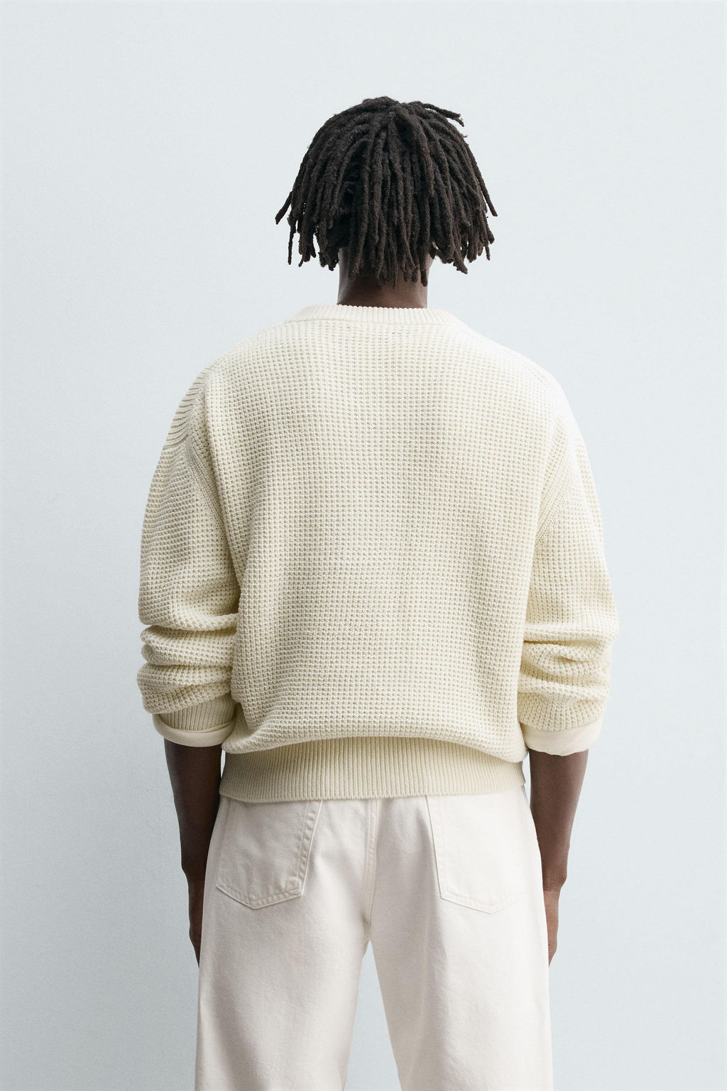 RELAXED FIT BUTTON-NECK SWEATER - Zara фото 3