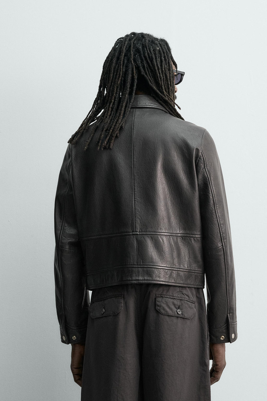 CAZADORA PIEL AARON LEVINE X ZARA / Negro  фото 3
