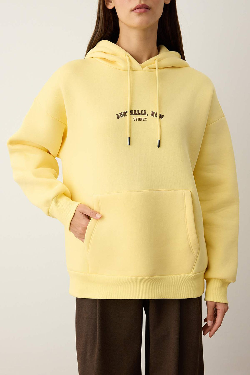 Zumrut Yesili Orme Sweatshirt TWOAW26SW00184 - Trendyolmilla фото 7
