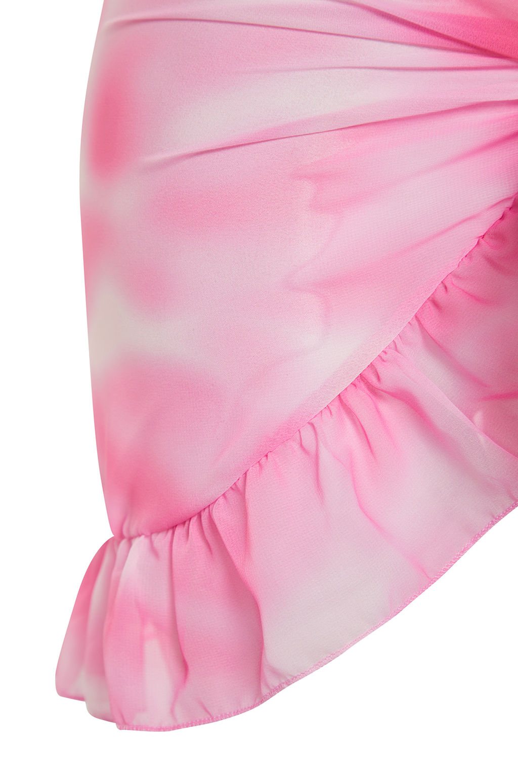 Batik Desenli Mini Dokuma Sifon Plaj Pareo TBESS23PR00008