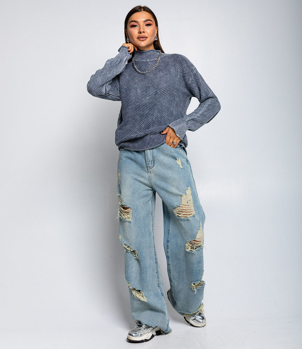 Свитер #КТ928 (2), серый