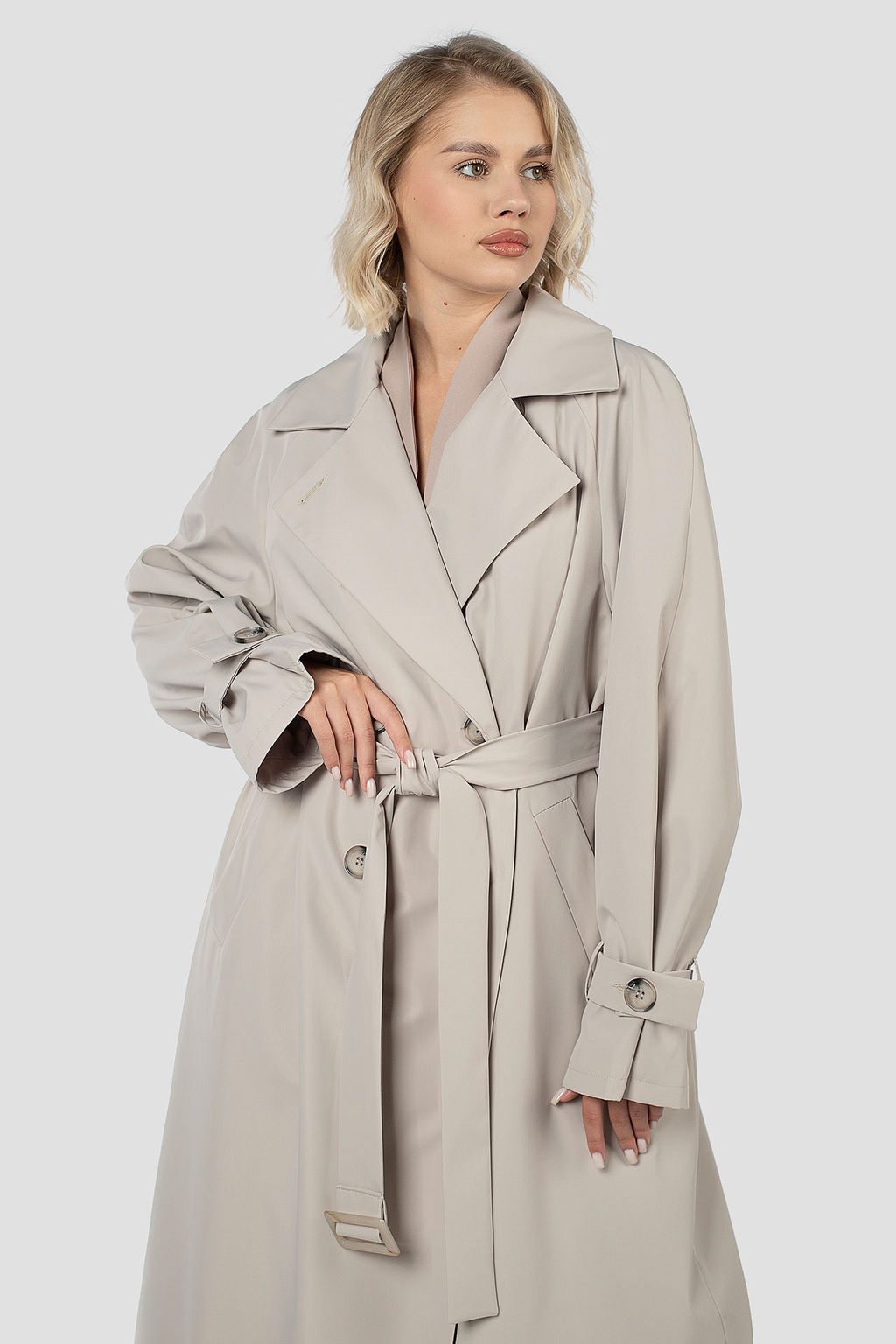 03-3354 Плащ женский (пояс) - El podio фото 7