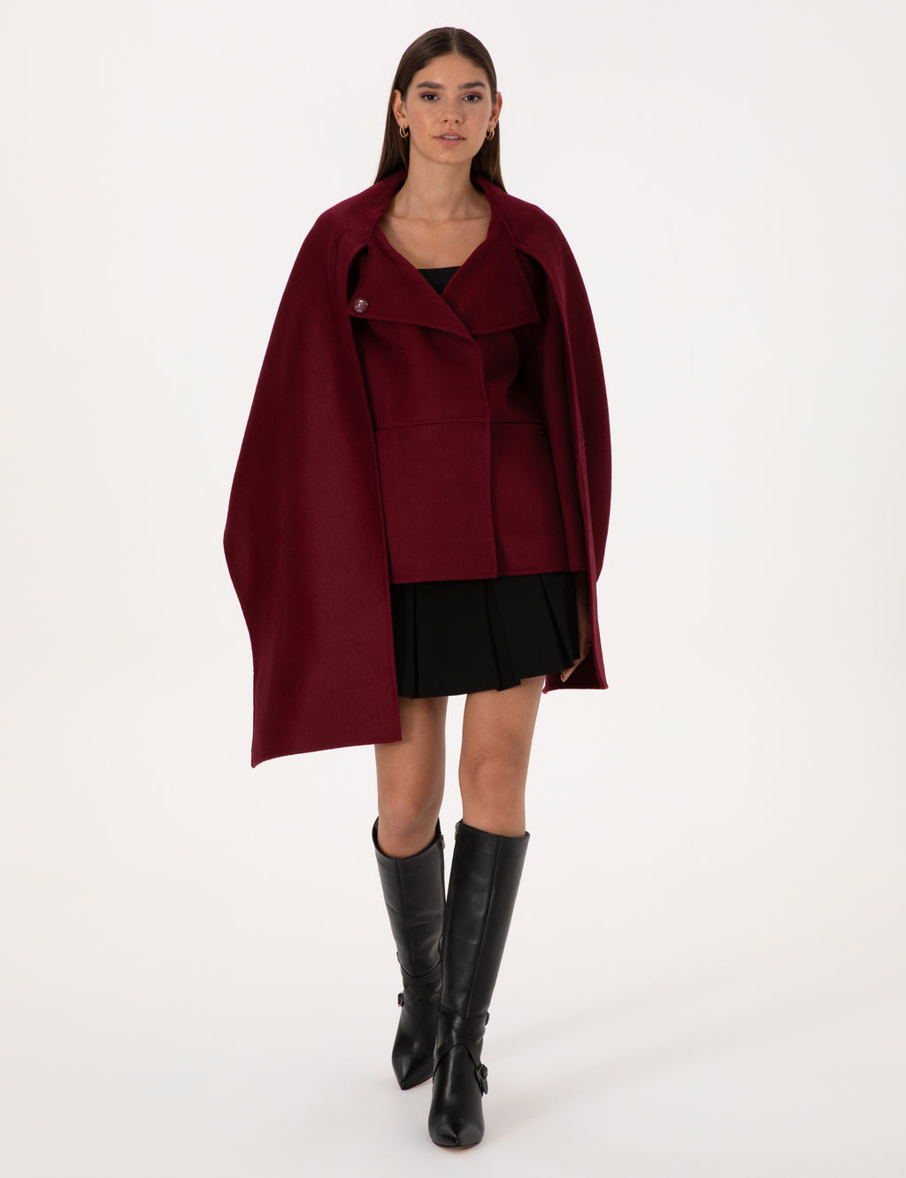 Bordo Comfort Fit Y_n Kar___ml_ Ka_e Kaban