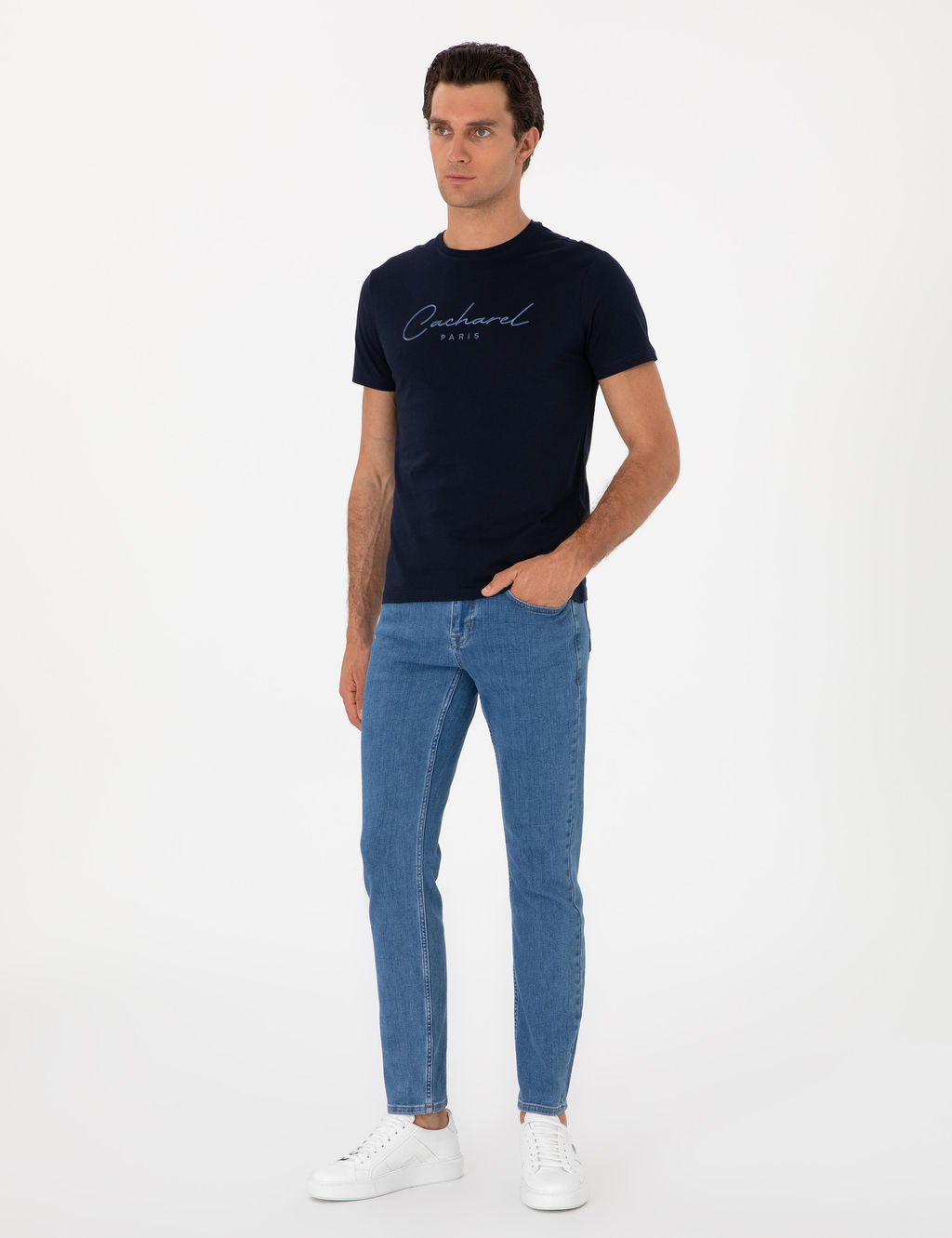 Lacivert Slim Fit Ti__rt - Cacharel фото 4