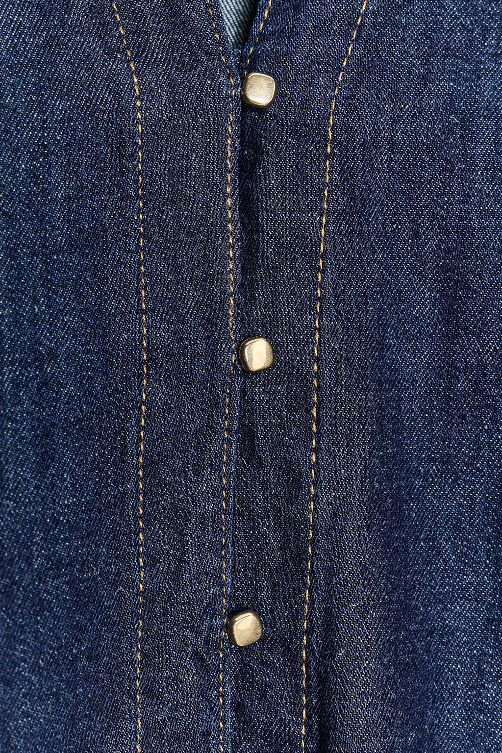 DENIM EFFECT BUTTON-UP SHIRT - Zara фото 6
