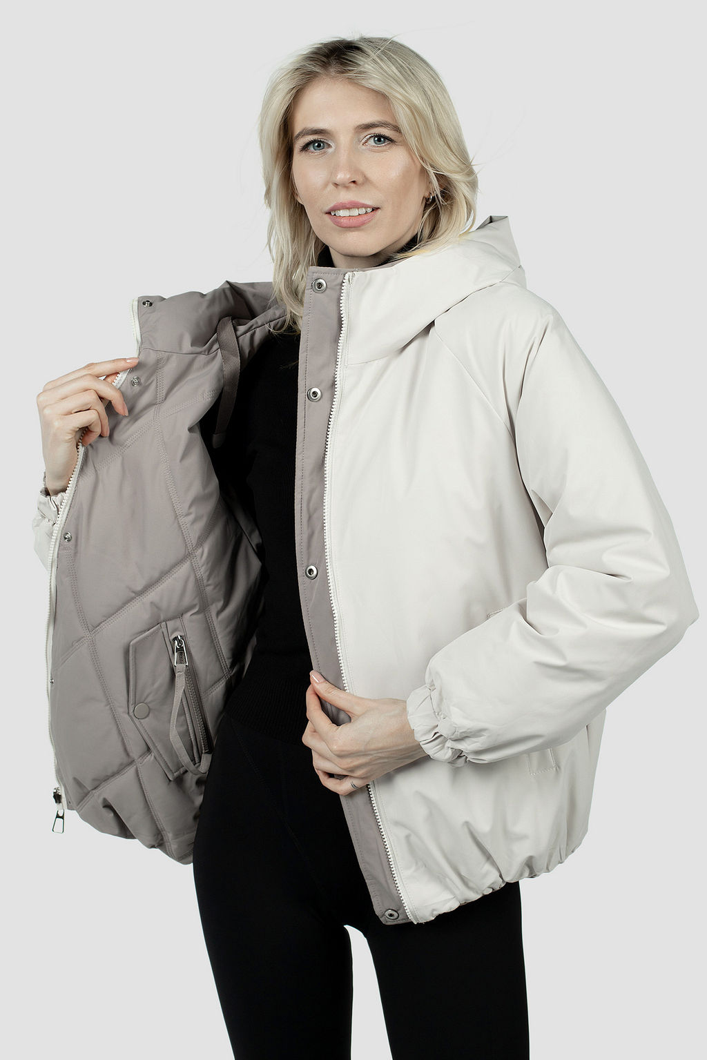 04-3209 Куртка женская демисезонная (Холлофайбер 180) - El podio фото 4