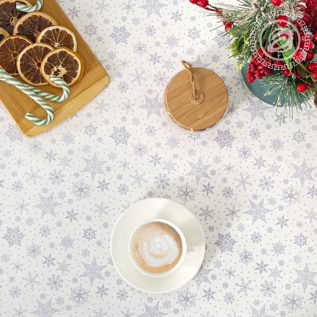 Набор подарочный "Студеная пора" 150*223; 45*60/Скатерть: 1 шт. - 150*223; Полотенца: 3 шт. - 45*60