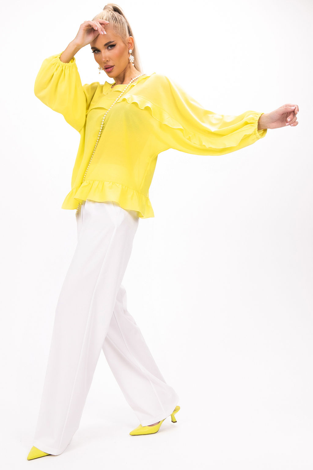 Блузка Бохо (жёлтый) - Эльза фото 5