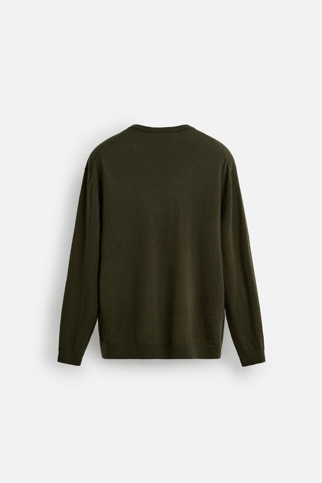 WOOL - COTTON SWEATER - Zara фото 8