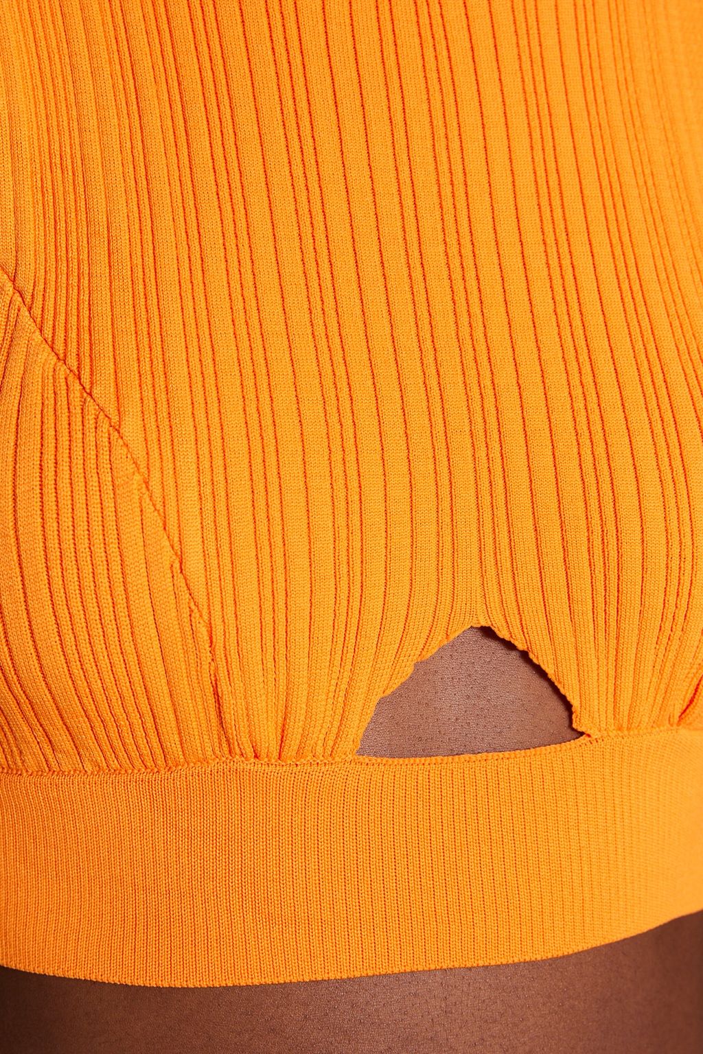 Turuncu Crop Triko Pencere/Cut Out Detayl? Bluz TPRSS23BZ00058 - Trendyolmilla фото 5