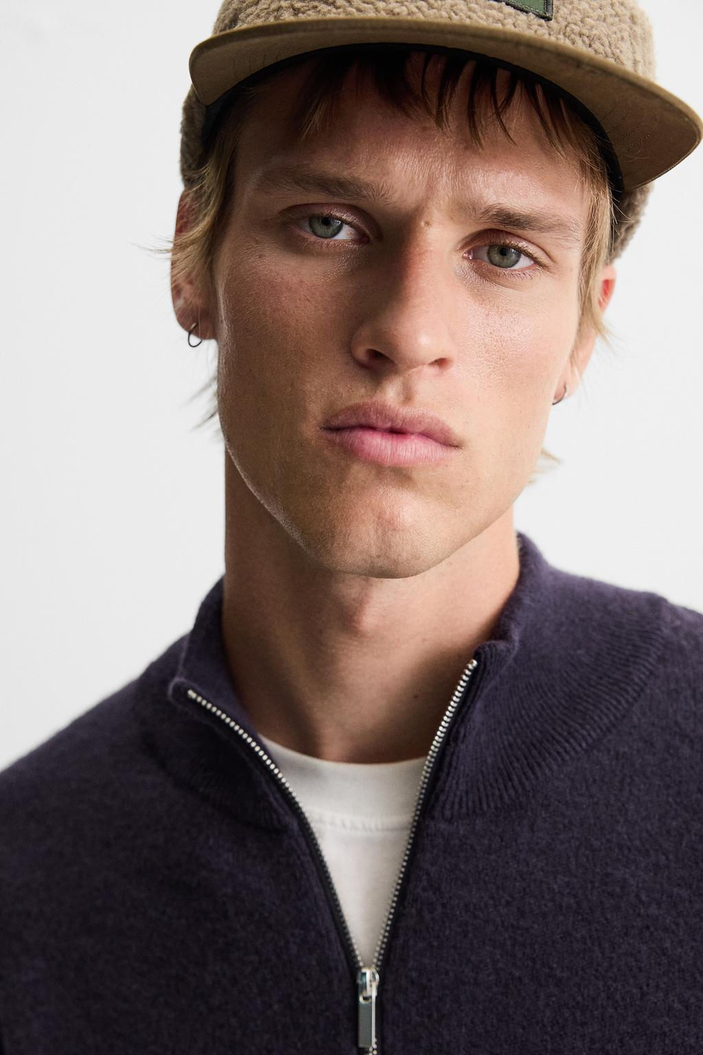 HIGH NECK QUARTER-ZIP SWEATER - Zara фото 13