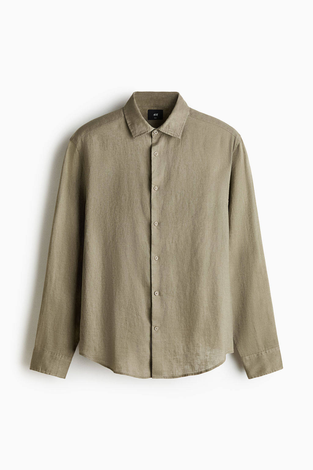 Camisa de lino Slim Fit - H&m фото 4