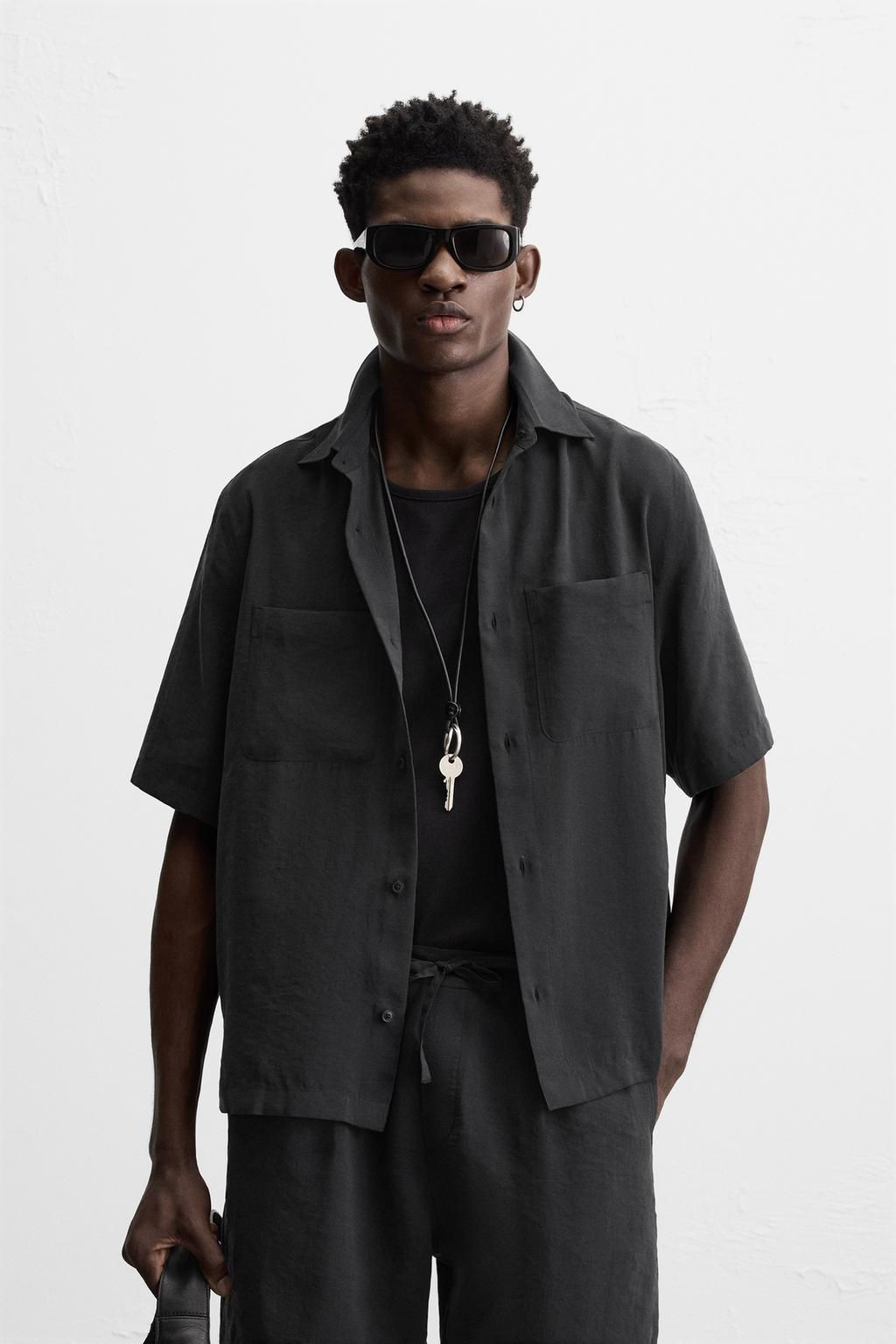 RELAXED FIT FLOWING SHIRT - Zara фото 2