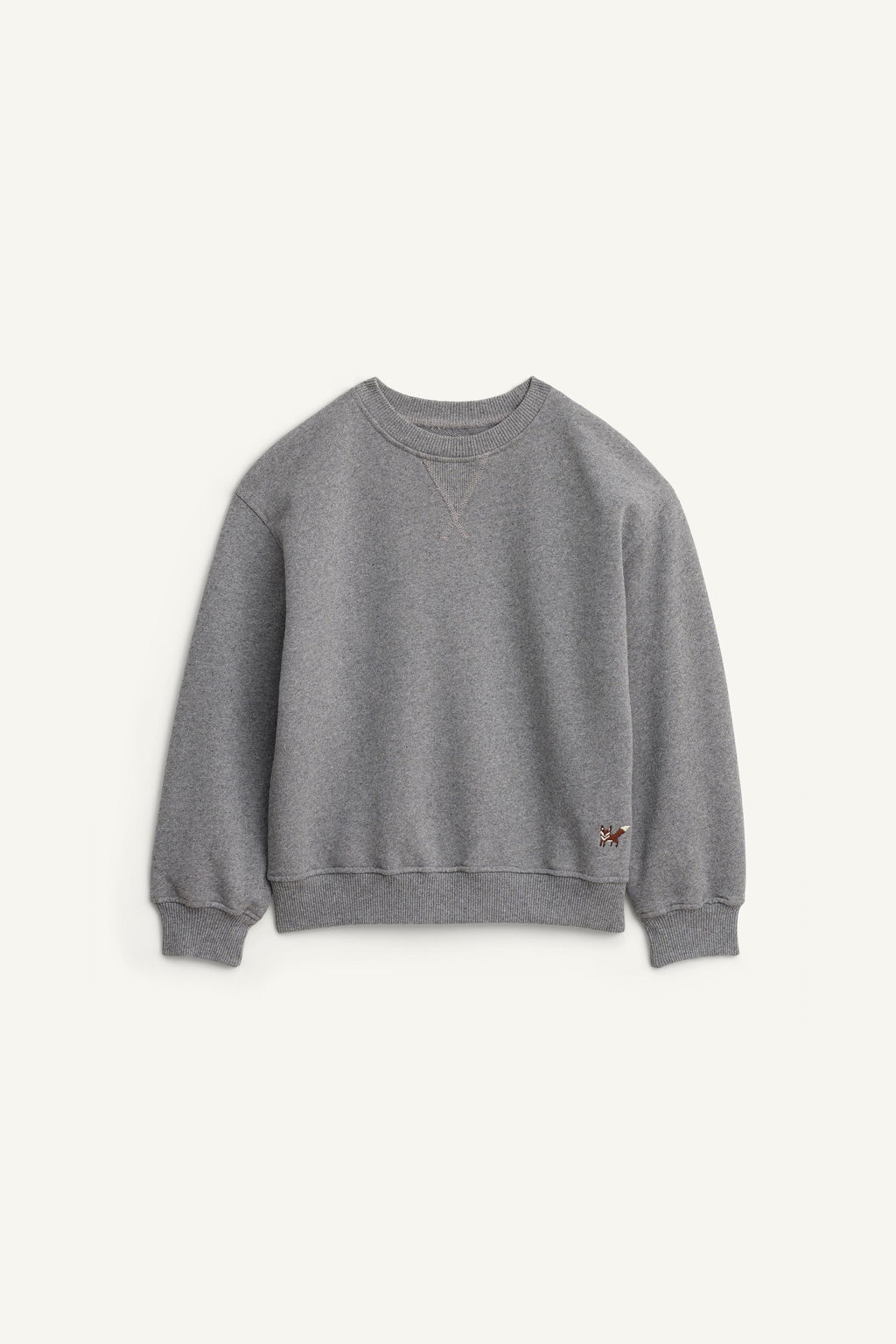 PLAIN SWEATSHIRT WITH EMBROIDERED FOX LIMITED EDITION - Zara фото 5