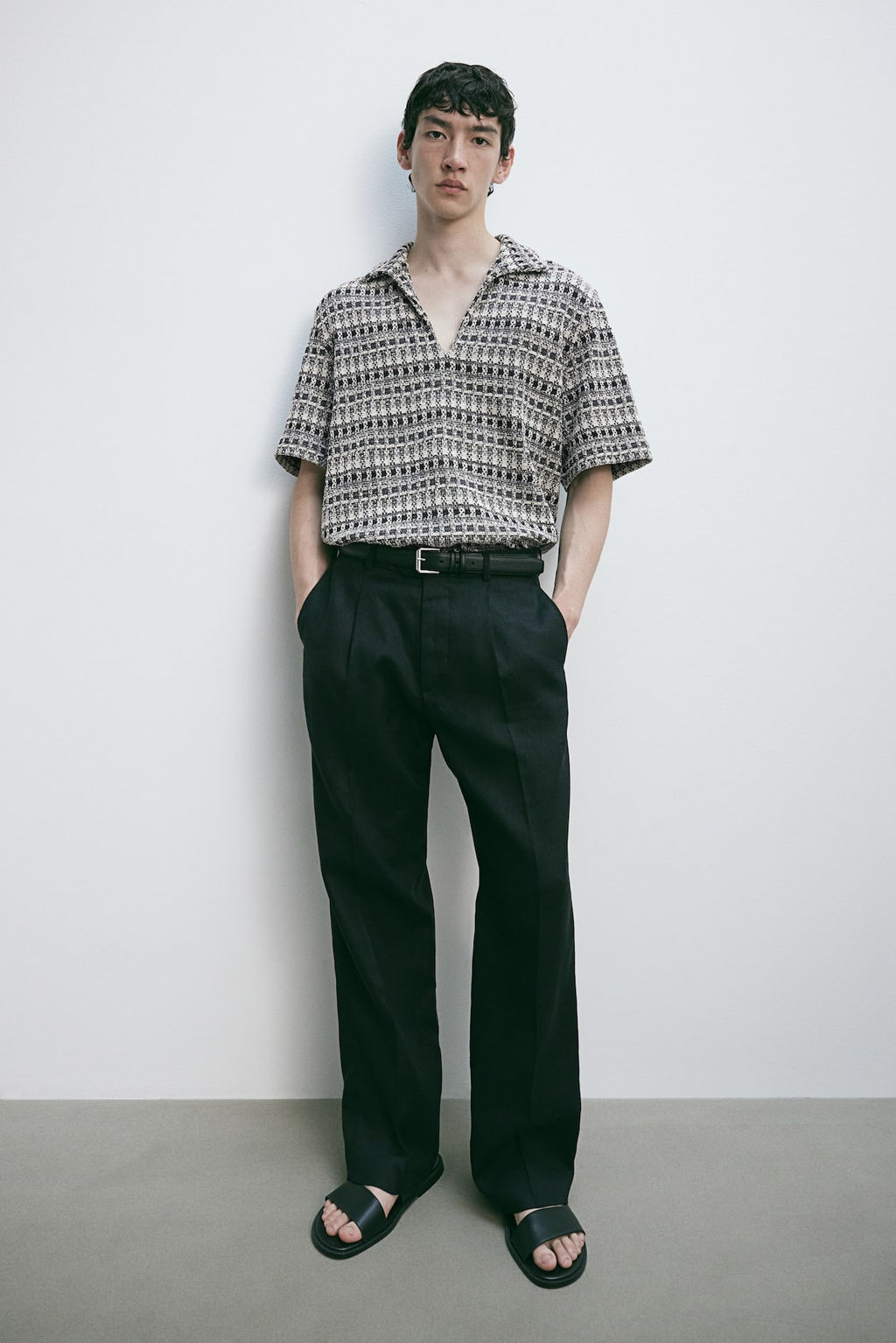 Polo de tweed Loose Fit - H&m фото 2