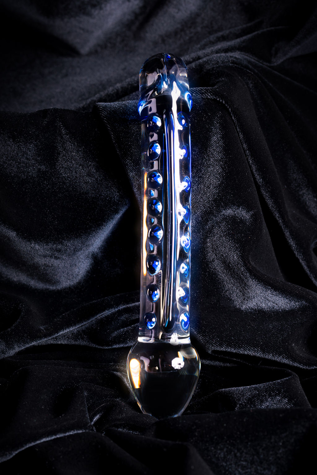 Двусторонний фаллоимитатор Sexus Glass, стекло, прозрачный, 20 см  фото 11