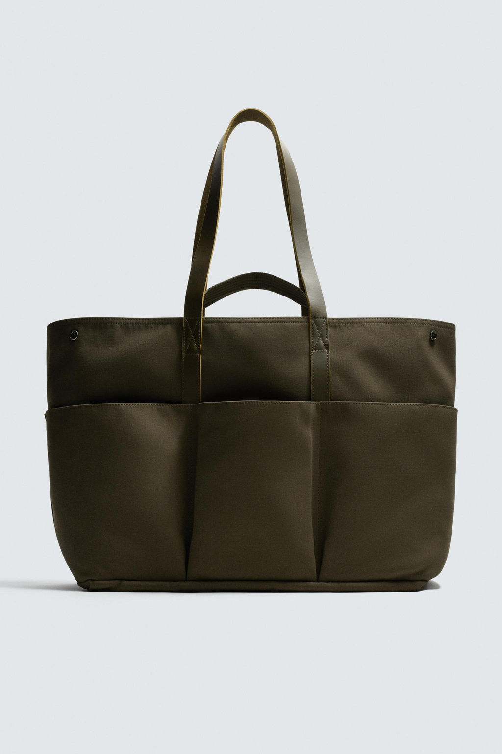 TOTE BAG WITH LEATHER DETAILS AARON LEVINE X ZARA фото 3