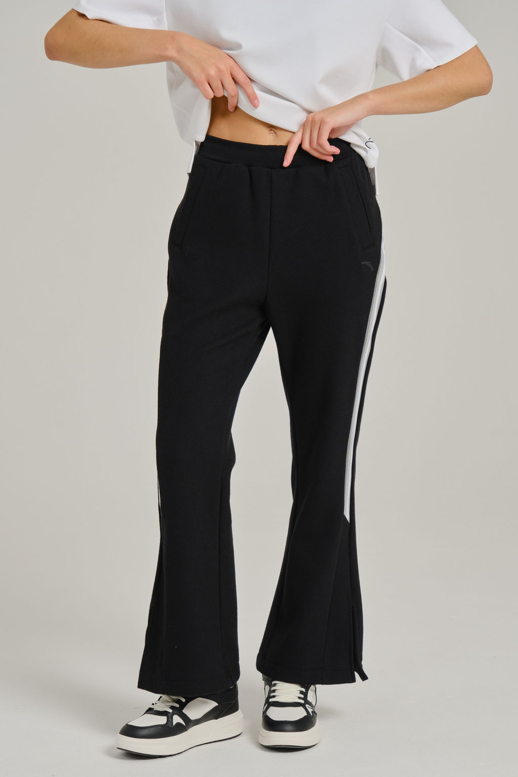 Брюки трикотажные утепленные Черный