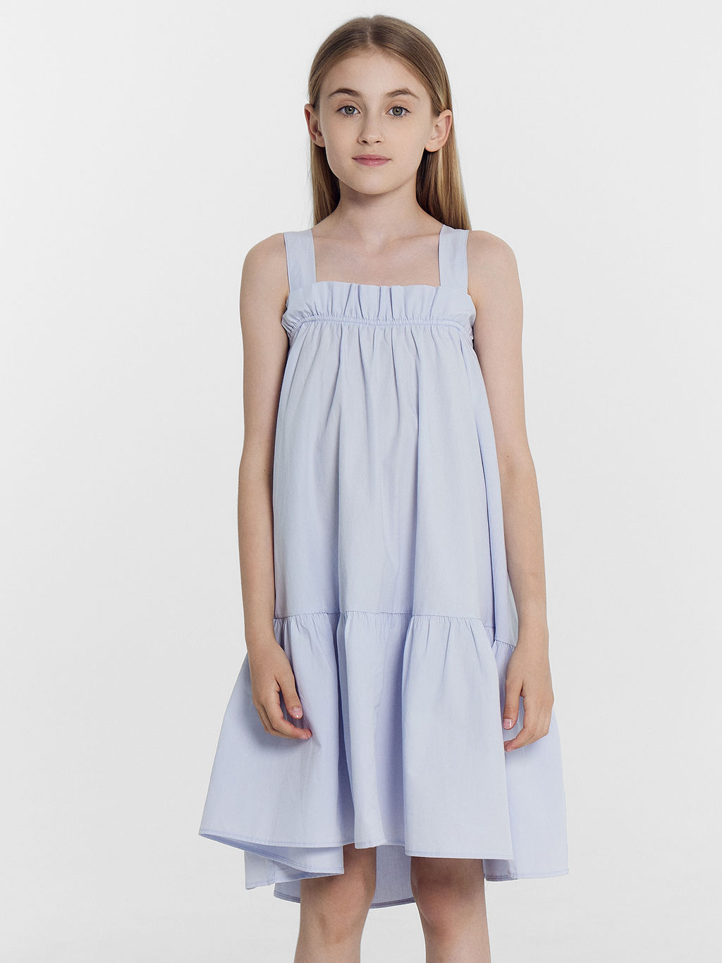 Сарафан для девочек в светло-голубом цвете - Mark formelle фото 2